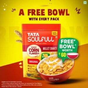 Tata Soulfull Honey & Almonds Crunchy Corn Flakes with Millets Shakti