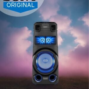 SONY MHC-V73D Party Speaker with Bluetooth Connectivity, Karaoke, Gesture Control Bluetooth Tower Speaker (Black, Stereo Channel)