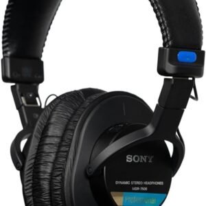 Sony MDR-7506 Professional Wired On Ear Headphones (Best Compatible with Professional Cinema Line Camera) - Black