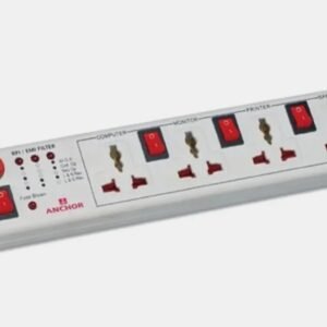 ANCHOR 22568 4 Socket Extension Boards (White, 1.5 m)