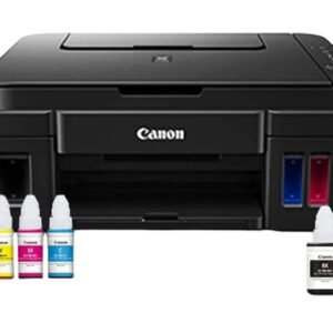 Canon PIXMA MegaTank G3000 All in One WiFi Inktank Colour Printer with 2 Additional Black Ink Bottles for Home and Office