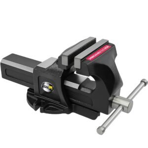 TGM METALLICS Heavy Duty Engineers Profi Bench Vice 5 Inch SG Iron Body Strongest Metal in Its Category Fixed Base Vise 125MM for Metalworking, Fabrication Multipurpose & Workshop Use Bench Clamp Tool