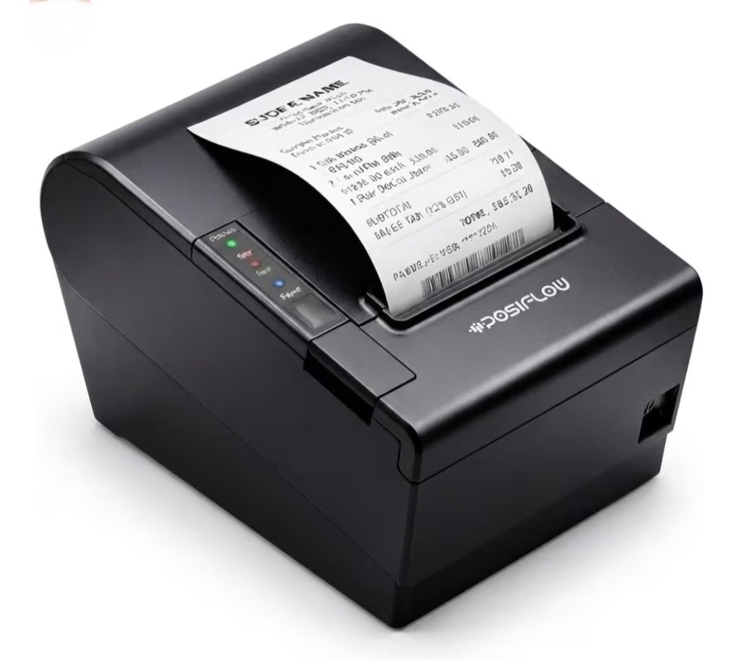 POSIFLOW 80mm Thermal Receipt Printer PSF811-UEWB | USB+LAN + WiFi+ BT | Heavy Duty Auto Cutter | Fast Billing Printer for Restaurant, Retail, POS, KOT & Token Printing (PSF811-(USB+LAN+WiFi+BT))