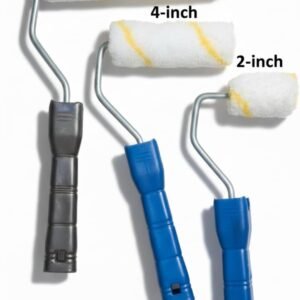 Premium Paint Roller 2Inch, 4Inch & 6Inch Wall Painting Brush Smooth Finish Application for Interior with Ergonomic Handle (Random Colors) Set of 3 60% off