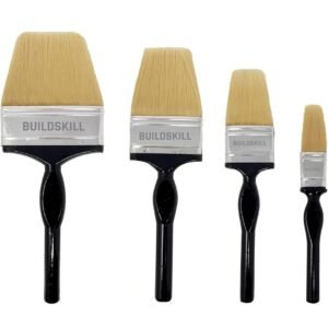 4 Pcs Paint Brush Set | Size 1", 2", 3", 4" | Soft Bristle Paint Brush for Wall | Durable & Thick Paint Brushes for Windows & Doors | Smooth Finish | DIY & Professional Use Painting Brushes