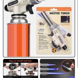 Culinary Professional Kitchen Butane Torch, Upgrade Creme Brulee Blow